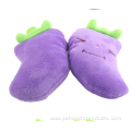 New-design plush purple eggplant durable dog toys